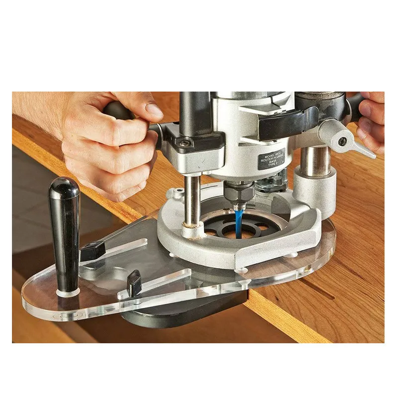 Universal Woodworking Milling Base Electric Engraving Trimming Machine Flip Board Bottom Plate Slotting Trimming Hole Locator