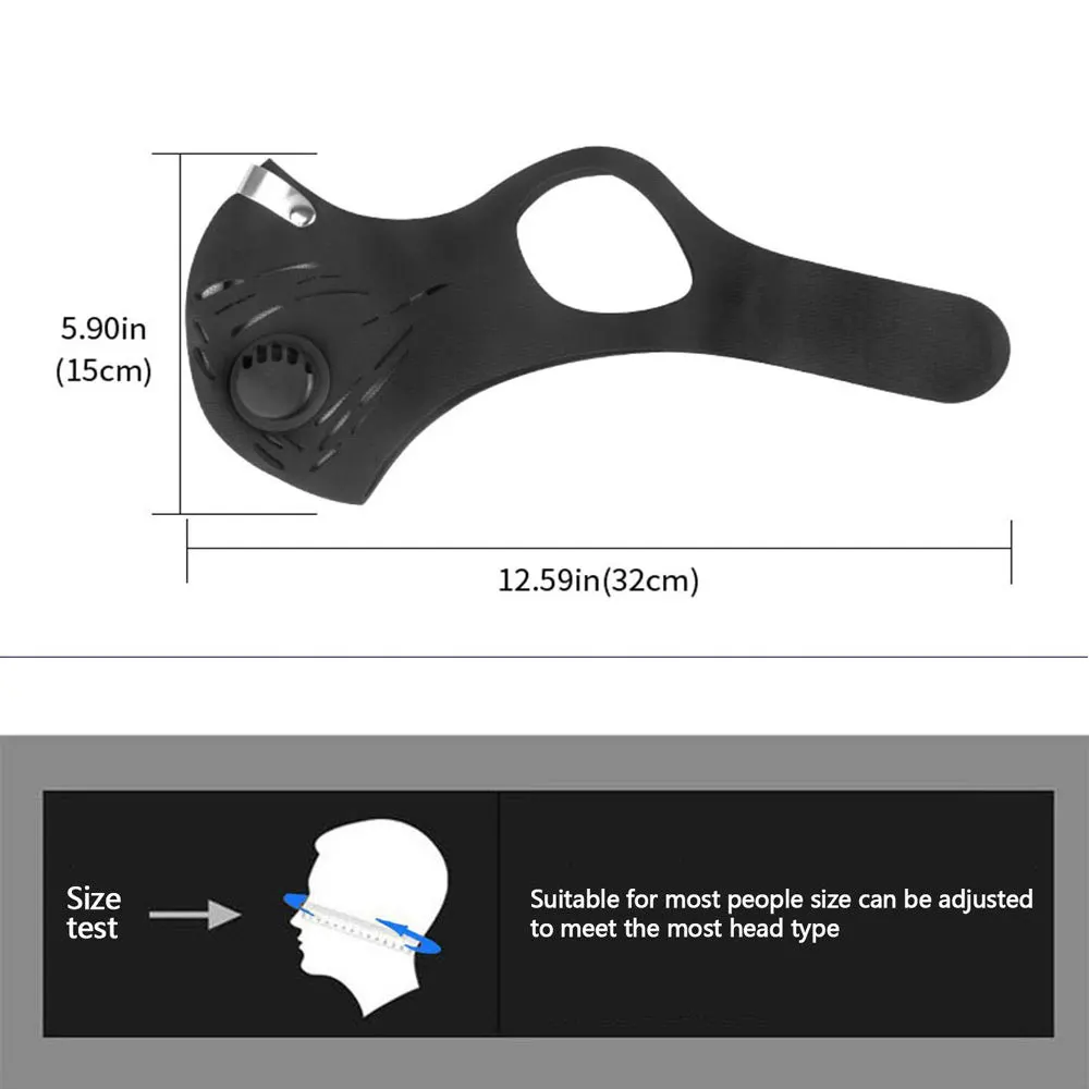 Basecamp Anti Dust Training Mask Cycling Masks With Filter Half Face Carbon Mountain Bicycle Sport Road Bike Masks Face Cover