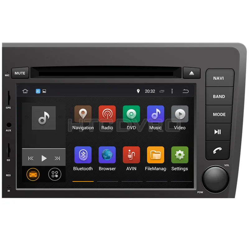 YMODVHT 7 дюймов 4G Восьмиядерный Android 9 0 1 автомобильный dvd плеер для Volvo S60/V70 2001 2002 2003 2004