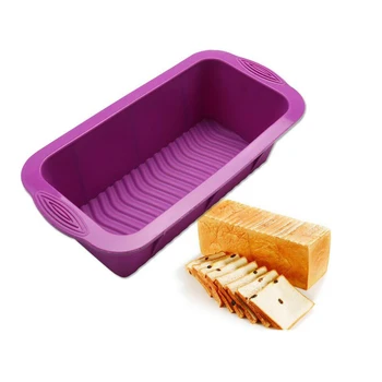 

Single-hole rectangular toast box silicone mold, cake mold, DIY jelly mold baking mold
