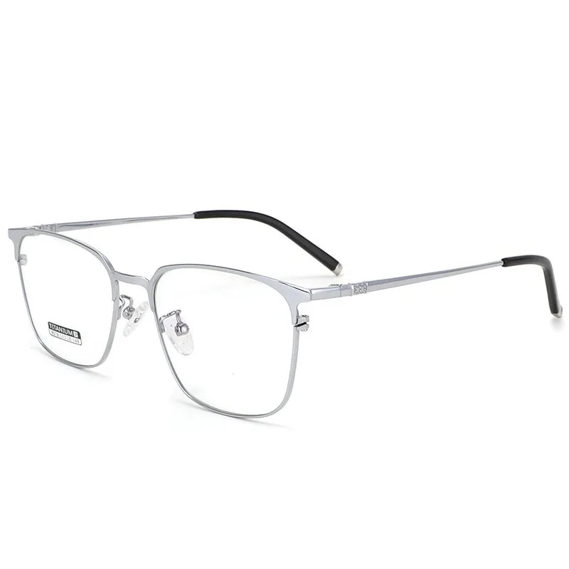New Pure Titanium Polygonal Spectacle Frames Men's Lightweight Business