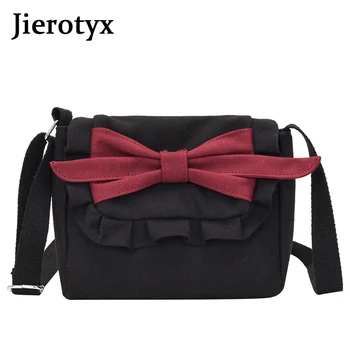 

JIEROTYX Luxury Brand Square Women Crossbody Bags 2020 New Fashion Leather Bow Designer Casual Female Bags Shoulder Bags