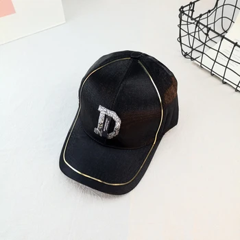 

Summer Fashion Letter Rhinestone Baseball Cap Japanese Outing Cap Outdoor Sun Hat