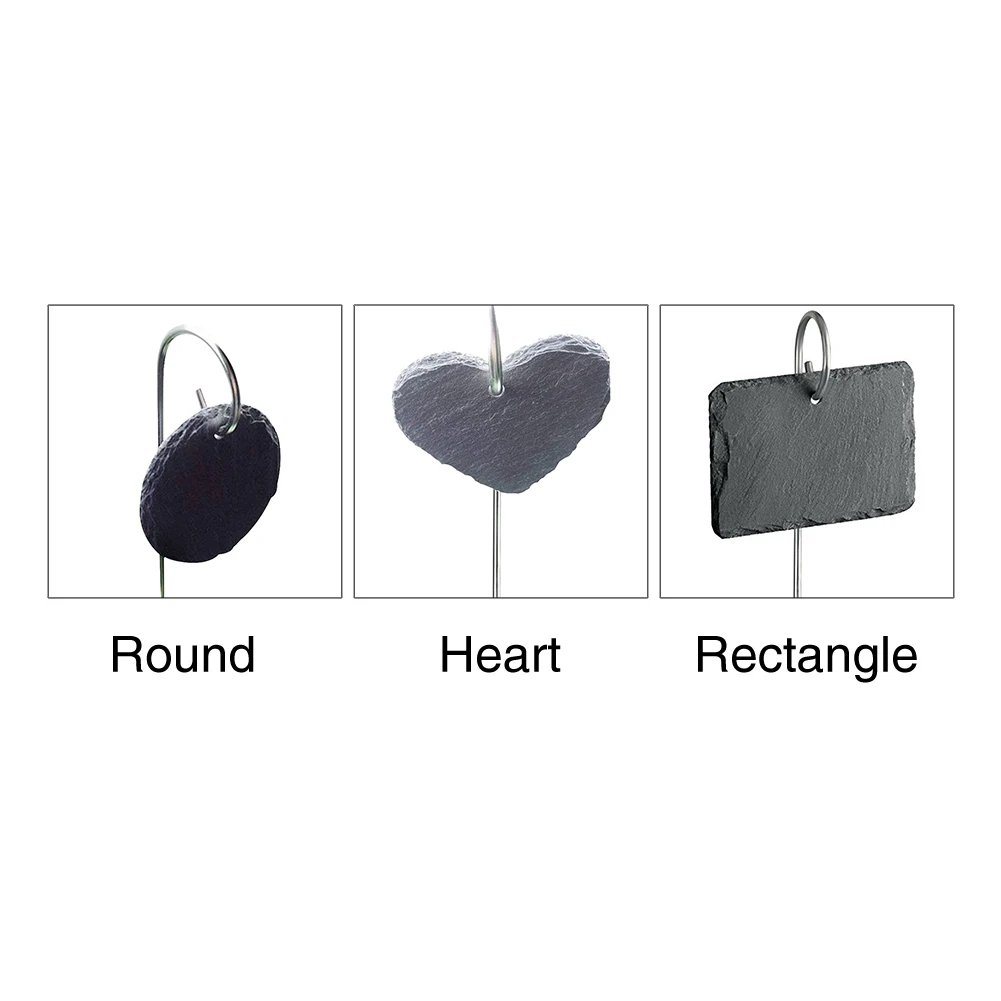 

Easy Clean Signs Reusable Plant Labels Black Pendant Decoration Garden Farm Waterproof Floral Marker Practical Stainless Steel