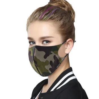 

Camouflage Facemask Unisex Cotton Face Maskswashable And Reusable Maske For Germ Protection Breathable Bylima Scarf Faceshield