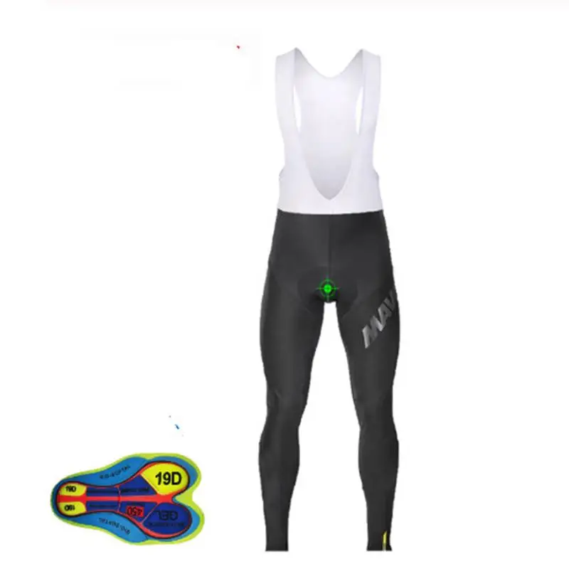MAVIC Hombres Acolchado Ciclismo Largo Bib Bicicletas Pantalones гелевая Подушка 19d Medias Bicicleta de Ropa Ciclismo Invierno Pantalon
