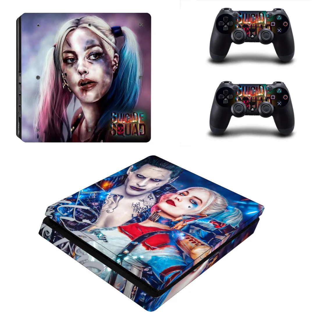 Harley Quinn PS4 Slim sticker s PS 4 тонкие виниловые наклейки для кожи наклейки Pegatinas для playstation 4 Slim консоли и контроллера