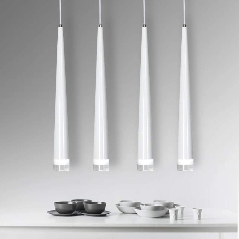 

12PC 5W 7W 10W 12W White/Black Led Long Taper Tube COB Downlight Lamp 27CM/60CM Hanging Spot Light
