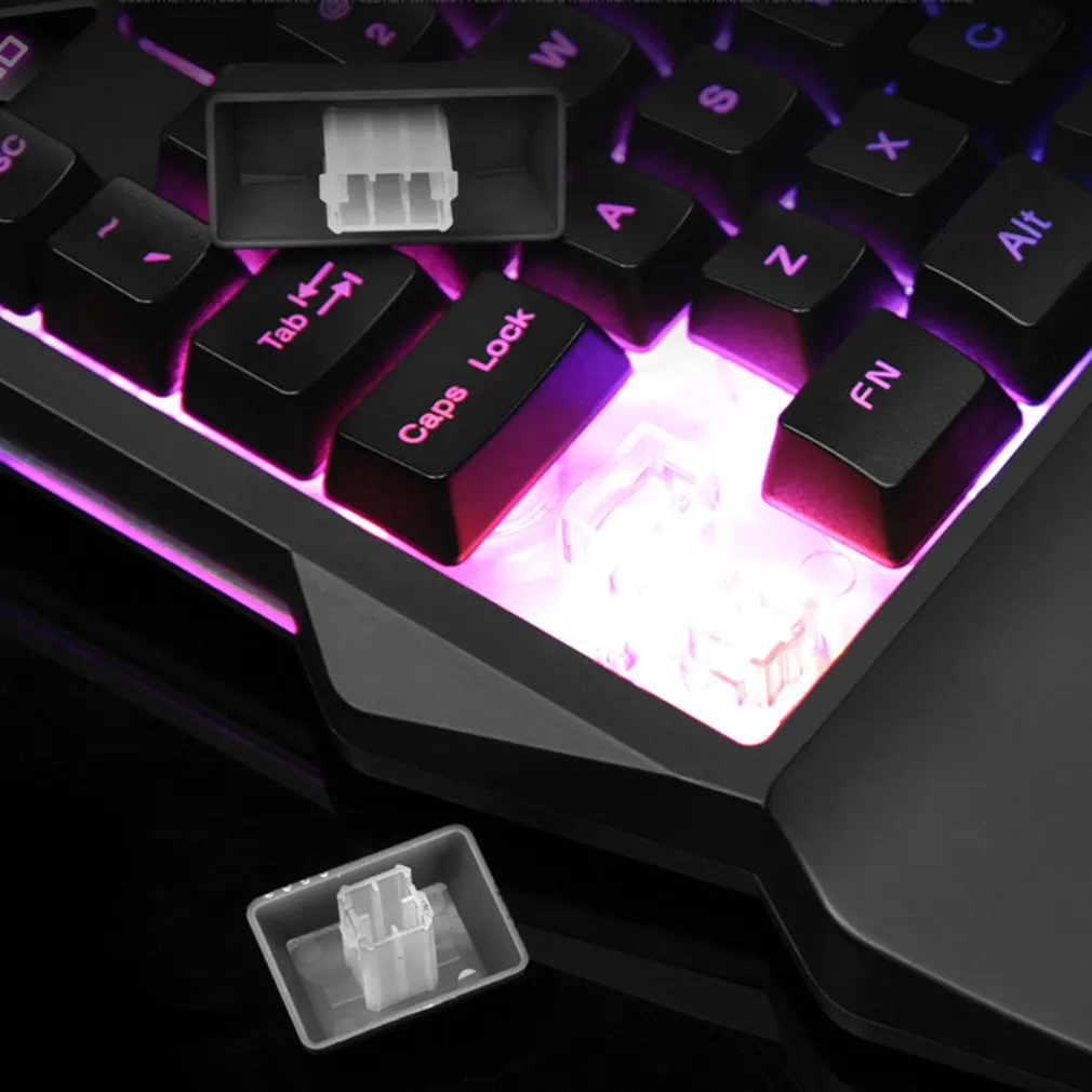  G30 1.6m Wired Gaming Keypad with LED Backlight 35 Keys One-handed Membrane Keyboard for LOL/PUBG/C