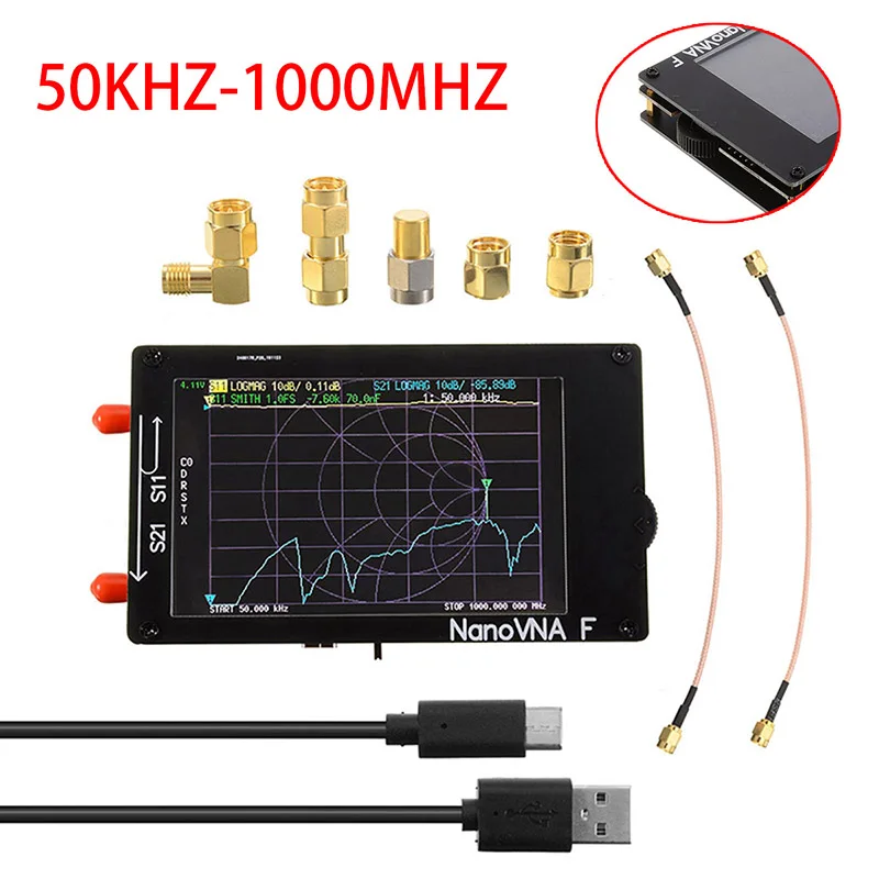 

NanoVNA Vector Network Analyzer Digital LCD Screen Shortwave HF VHF UHF Antenna Analyzer Frequency Standing Wave
