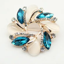 Ruan Hao брошь высшего класса Кристалл кошачий глаз полный кристалл брошь Bauhinia большая гирлянда женский корсаж брошь шарф Пряжка