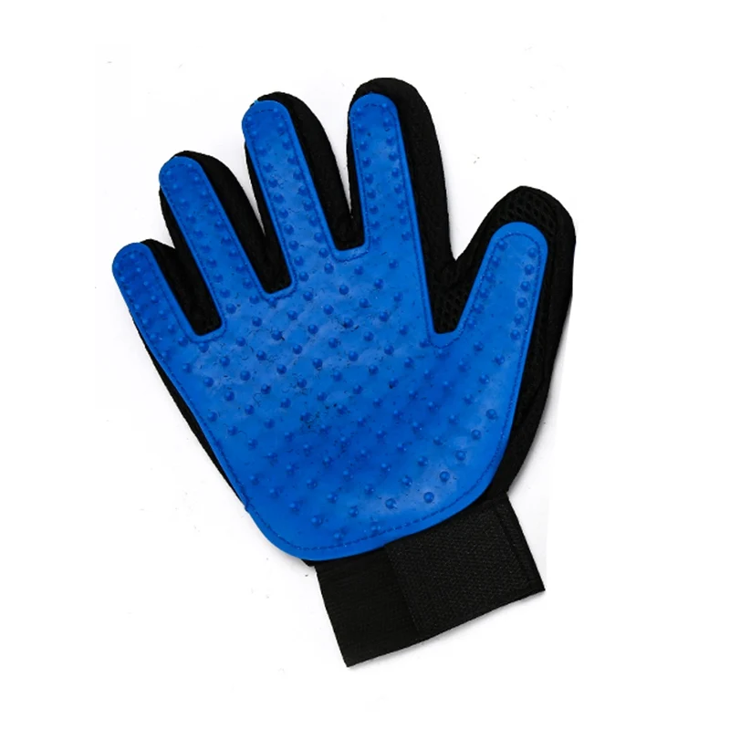 Right Hand Blue Перчатка для ухода за домашними животными, щетка для кошек, гребень для кошек, щетка для ухода за домашними животными - Цвет: Right Hand Blue