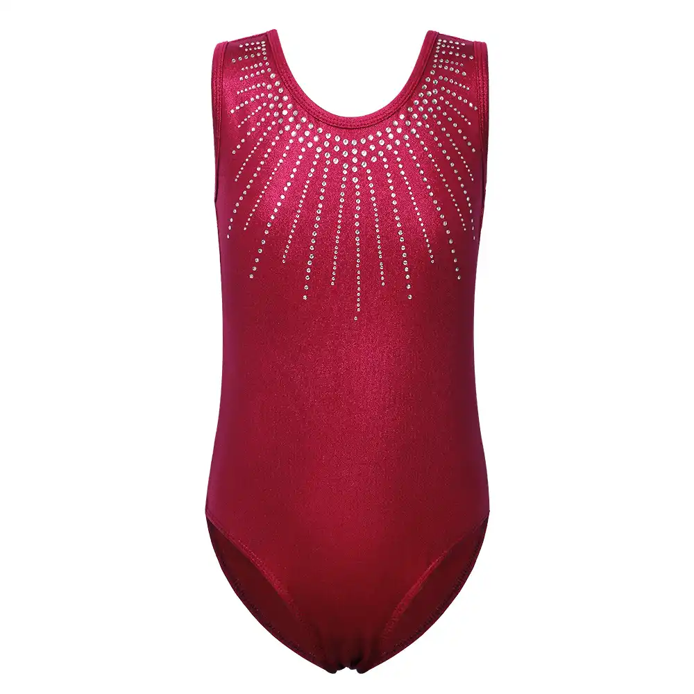 girls red bodysuit