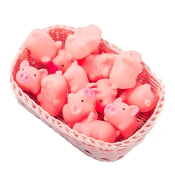 

Dog toys cute rubber pig pet toy baby play cartoon mini pig squeeze sound squeak bath toy baby toy children gift