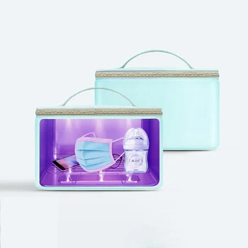 

Portable UVC Sanitizer Masks Ultraviolet Sterilizer Box Uvc Light Underware Automatic Disinfection Box Only need 59 Seconds
