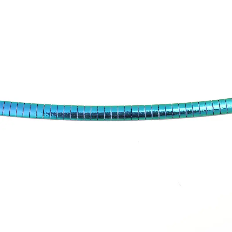 New 304 Stainless Steel Collar Neck Necklace Multicolor Round Plating Neckalces Jewelry Women Men 45cm(17 6/8") Long, 1 Piece