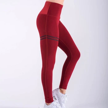 

Solid High Waist Elastic Leggings Women Casual Sports Bottoming Pants Fitness Clothes Female Fashion Wild Breathable Pants New