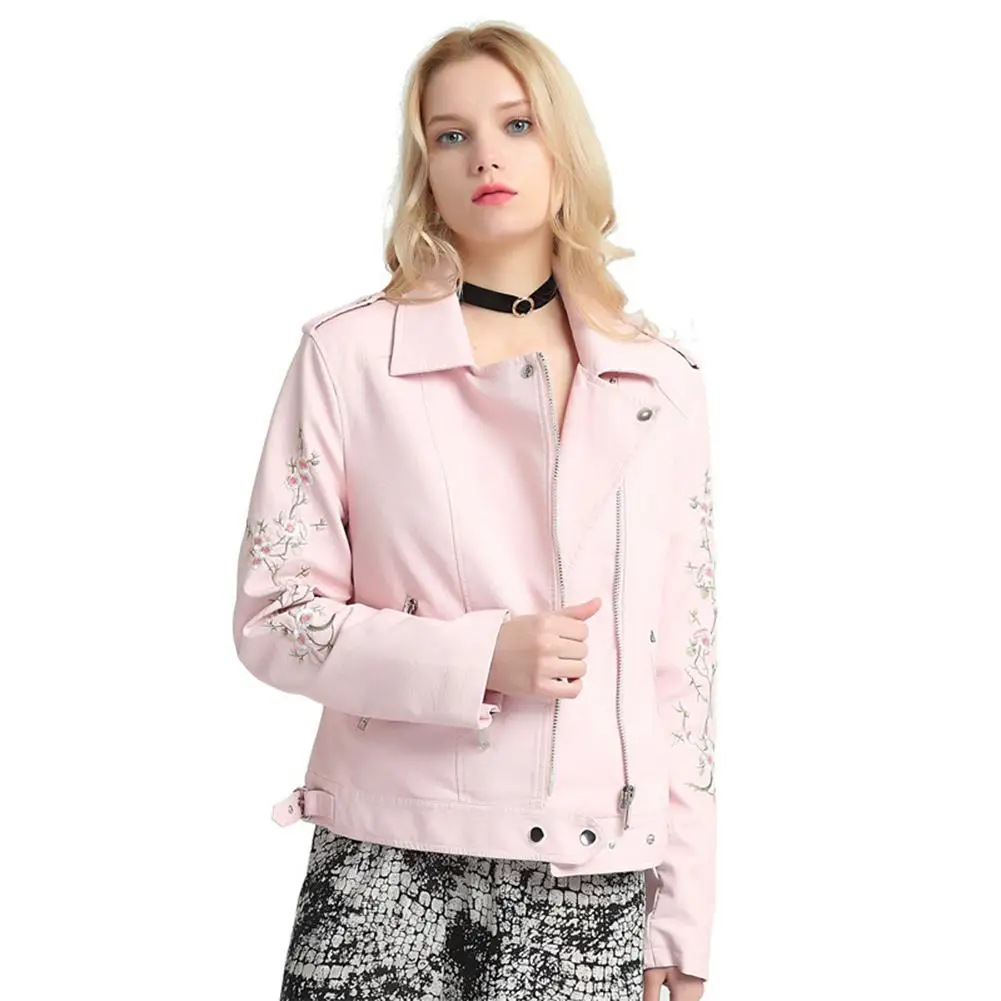 Новинка, Yfashion, женские куртки, кожаные куртки с отворотом, новые свободные Куртки из искусственной кожи, женские классические байкерские куртки