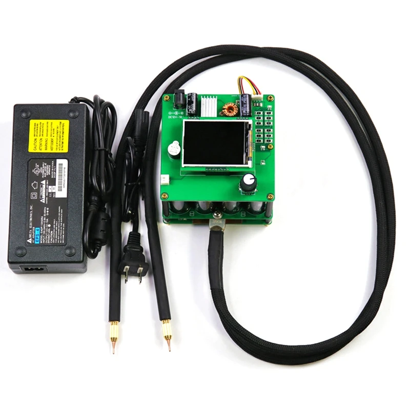 

1600F Portable Spot Welder DIY Capacitor Pulse Spot Welding Machine 18650 Battery Pack Welding Controller US Plug