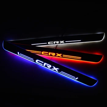 

LED Door Sill Streamed Lights Pathway Dynamic For Honda CRX Scuff Plate Acrylic Door Sills Car Exterior Parts Accessories