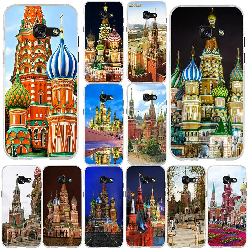 Red Square Moscow Russia Soft TPU Phone Cases For Samsung Galaxy Note 2 3 4 5 8 9 10 A10 A20 A30 A40 A50 A60 A70 A80 A90 Shell | Мобильные