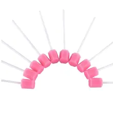 50 шт./кор. одноразовые сливы в форме Уход за полостью рта губчатые тампоны Unflavored стерильные Стоматологическая Swabsticks для рта для чистки