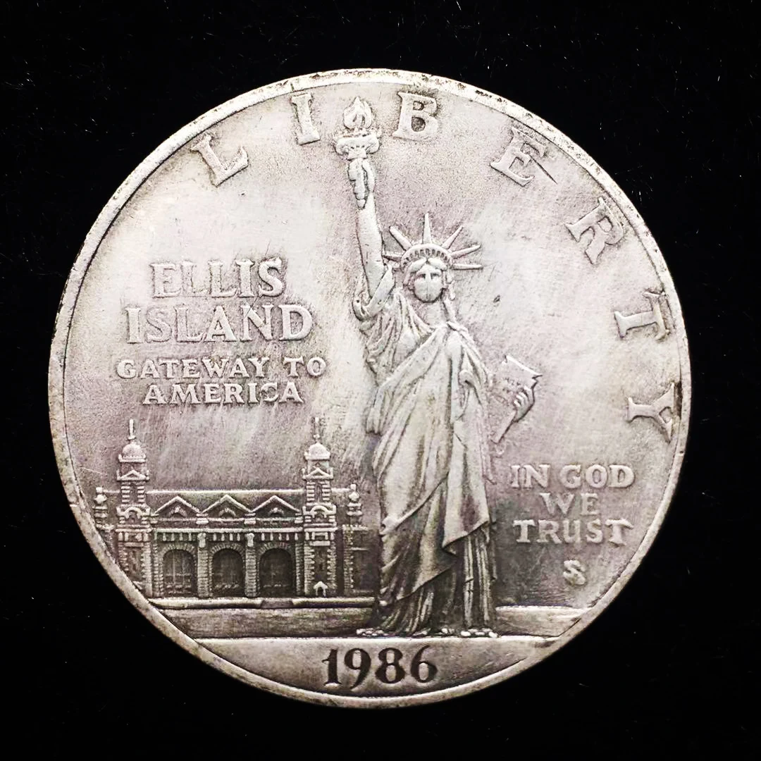 1986 американские серебряные монеты на удачу свобода искусственные декоративные |