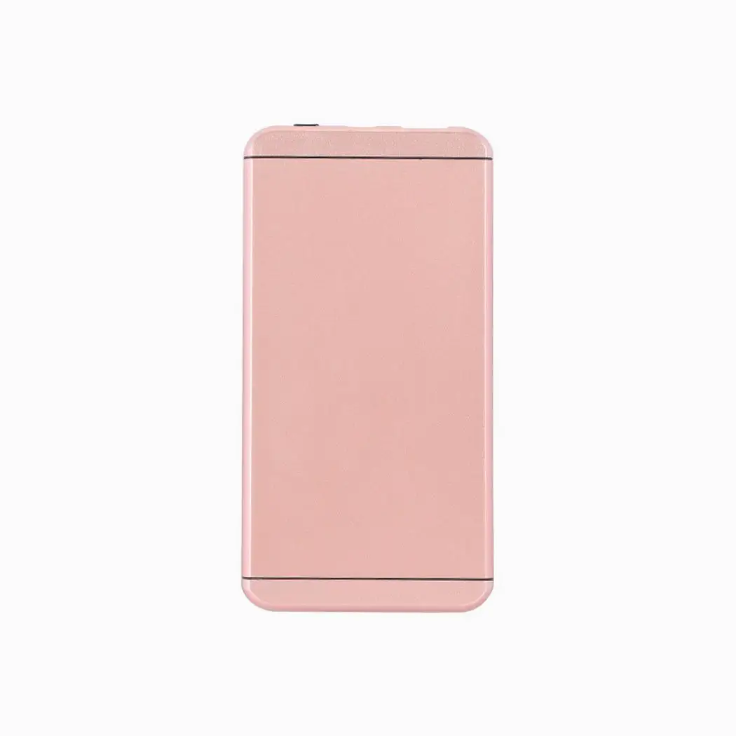 Мода 5000 мАч портативный внешний аккумулятор USB светодиодный мобильный Банк питания повербанк ультра тонкий для iPhone Xiaomi samsung - Цвет: gold
