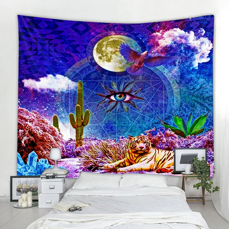 

Nordic Fantasy Space Decoration Tapestry Bohemian Mandala Decoration Tapestry Family Bedroom Decoration Tapestry