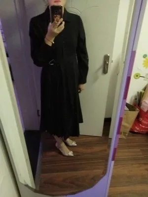 Корейское платье-рубашка женское осеннее асимметричное с Длинным Рукавом Плиссированное с поясом длинное платье Элегантное повседневное платье Vestidos черный/коричневый