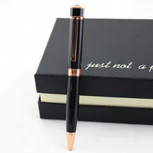 Высокое качество Grand шапка с бриллиантом Черный Розовый Золотой зажим роскошный Средний Ролик Шариковая ручка Новая Черная запасная металлическая шариковая ручка