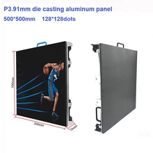 Крытый светодиодный дисплей P3.91 SMD2121 500*500 мм литье под давлением алюминиевый шкаф rgb полноцветный светодиодный экран панели
