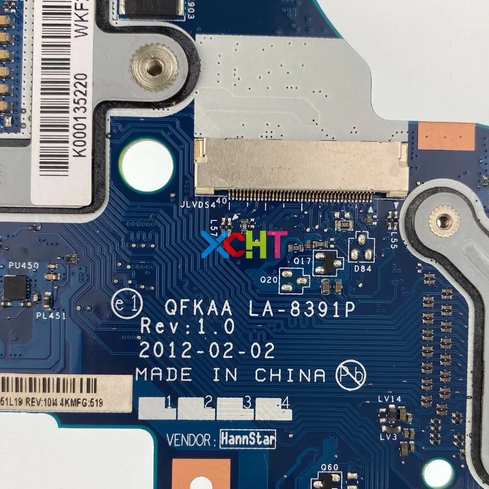 Ideal  K000135220 QFKAA LA-8391P for Toshiba Satellite P850 P855 Laptop Notbook PC Motherboard Mainboard