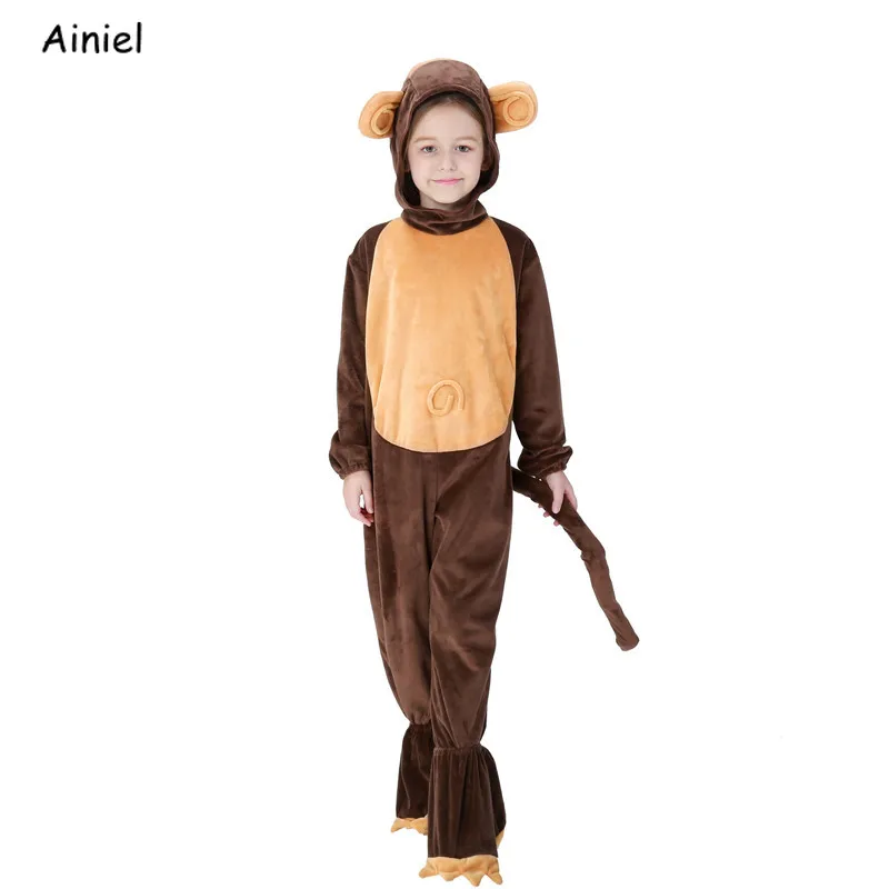 Adult Kids Monkey Cosplay Costume Jumpsuits Halloween Costume Animal play home service Performance Men Parent-child Clothing Adult Kids Monkey Cosplay Costume Jumpsuits Halloween Costume Animal play home service Performance Men Parent-child Clothing