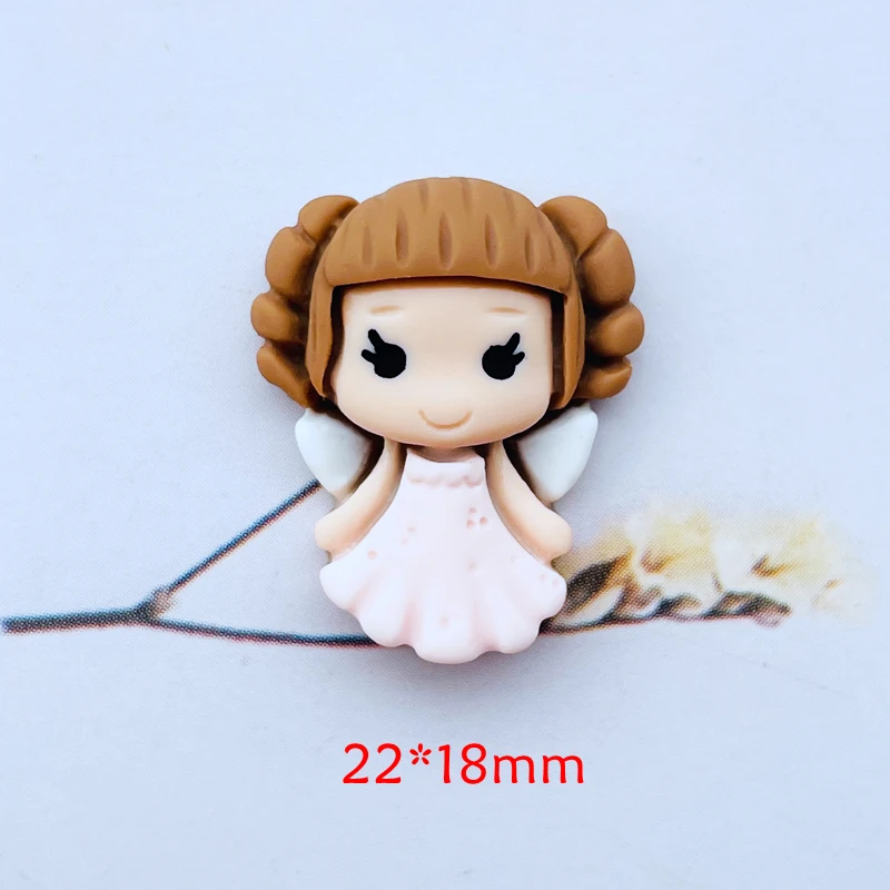 Resin Mini Cartoon Princess Flat Back Cabochon Scrapbook DIY Embellishments Accessories 20Pcs A58