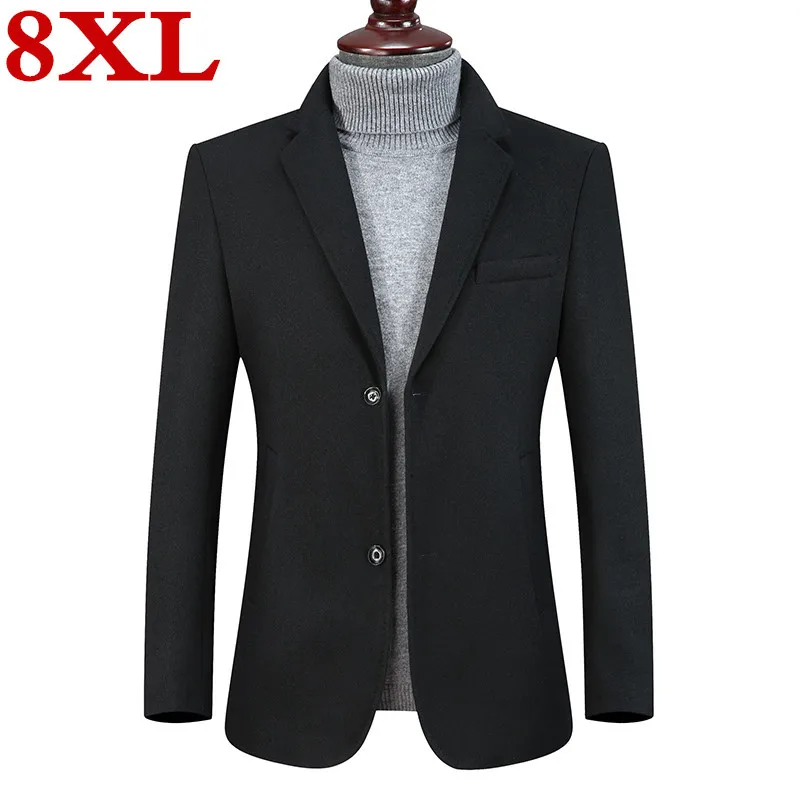 Новинка размера плюс 8XL 7XL 6XL шерстяные мужские костюмы на заказ Роскошные модные