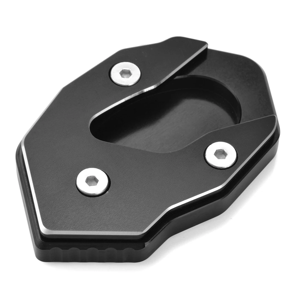 JAER Moto rcycle CNC Kickstand подножка боковая подставка удлинитель опорная пластина для Kawasaki Versys 300 Versys X300 X250 - Цвет: Black Stand Enlarge