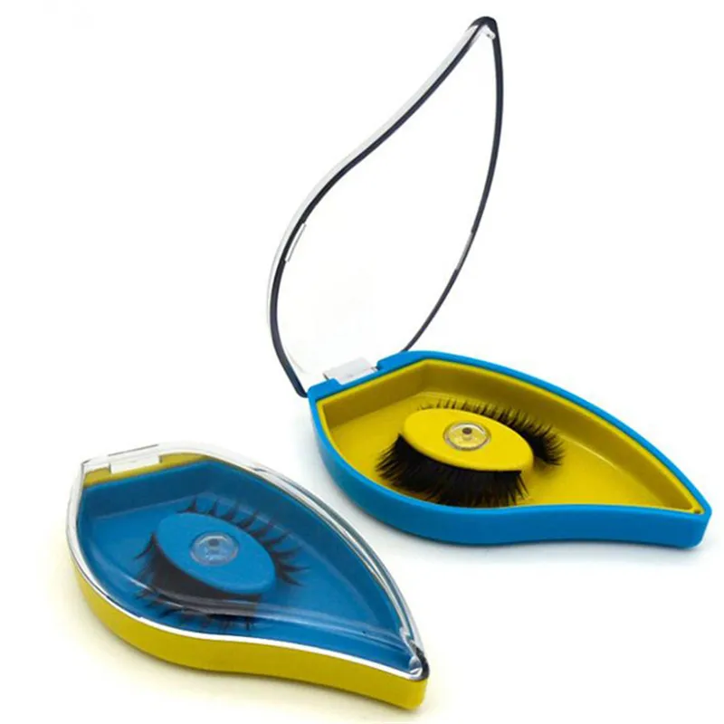 1 шт. желтый синий макияж симпатичное манго форма накладные ресницы держатель