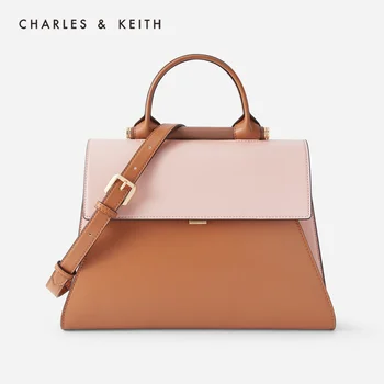 

CHARLES＆KEITH New Arrival for Spring Summer 2020 CK2-50781233 Women Flip-open Shoudler Bag fashion Hand Bag