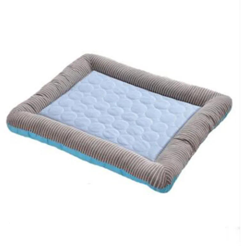 New Summer Ice Silk Mat Multicolor Optional Simple Small Medium Multifunctional Ice Bag Comfortable Pet Nest Cute Cat Mat