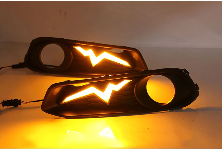 EOsuns led drl дневного света+ противотуманная фара для Honda Crider с динамическим движущимся желтым сигналом поворота