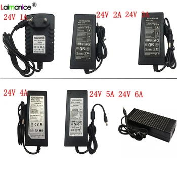 

Power Adapter Supply DC24V 1A 2A 3A 4A 5A 6A LED Driver Power Adapter Strip Lighting Transformers EU US AU UK Plug For LED Strip