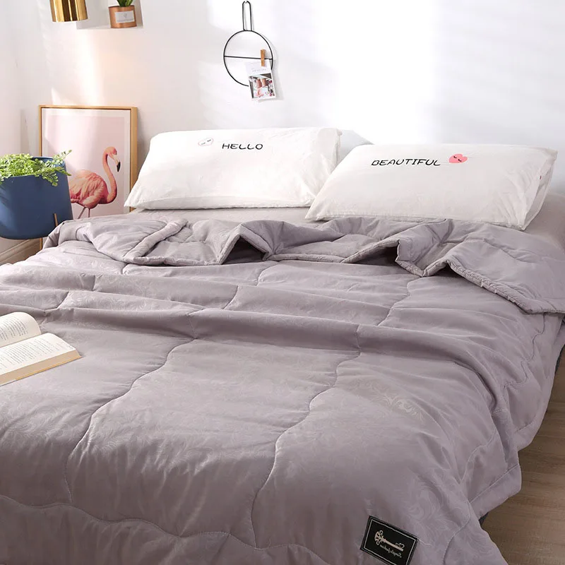 Японское летнее хлопковое стеганое одеяло для кровати тонкое двуспальное