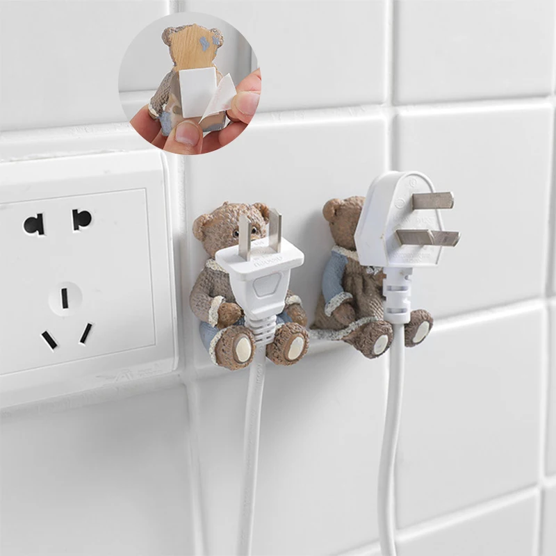 

Storage Hook Resin Plug Hook Hook Storage Rack Creative Cute Strong Hook Hook Glue Bracket Key Hook Wall Hook