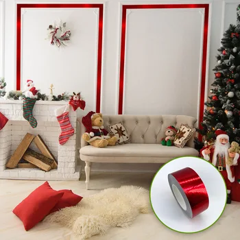 

Wall Stickers Gold Brushed Wall Stickers Home Decor Multi Function Stickers Party & Holiday DIY Christmas Home Decor Living Room