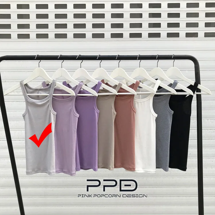 Color-1 After splicing the stars with the same paragraph high-elastic thread vest sling - Цвет: Color-1
