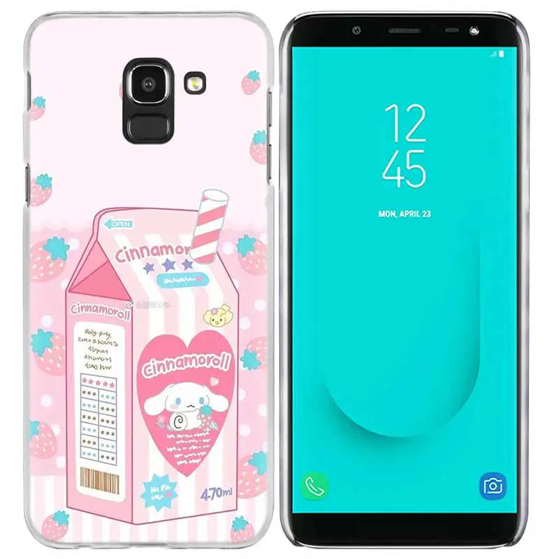 Зеленый Kawaii японский клубничное молоко чехол для samsung Galaxy S10 S10e 5G S9 S8 S7 край M40 M30 M20 M10 J8 J6 J4 плюс - Цвет: Зеленый