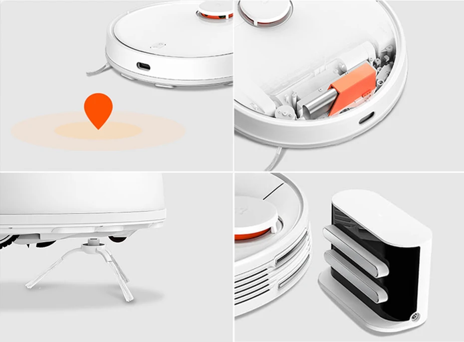 XIAOMI 2-го поколения робот пылесос подметания уборки Смарт планируется с резервуаром для воды LDS+ WiFi приложение