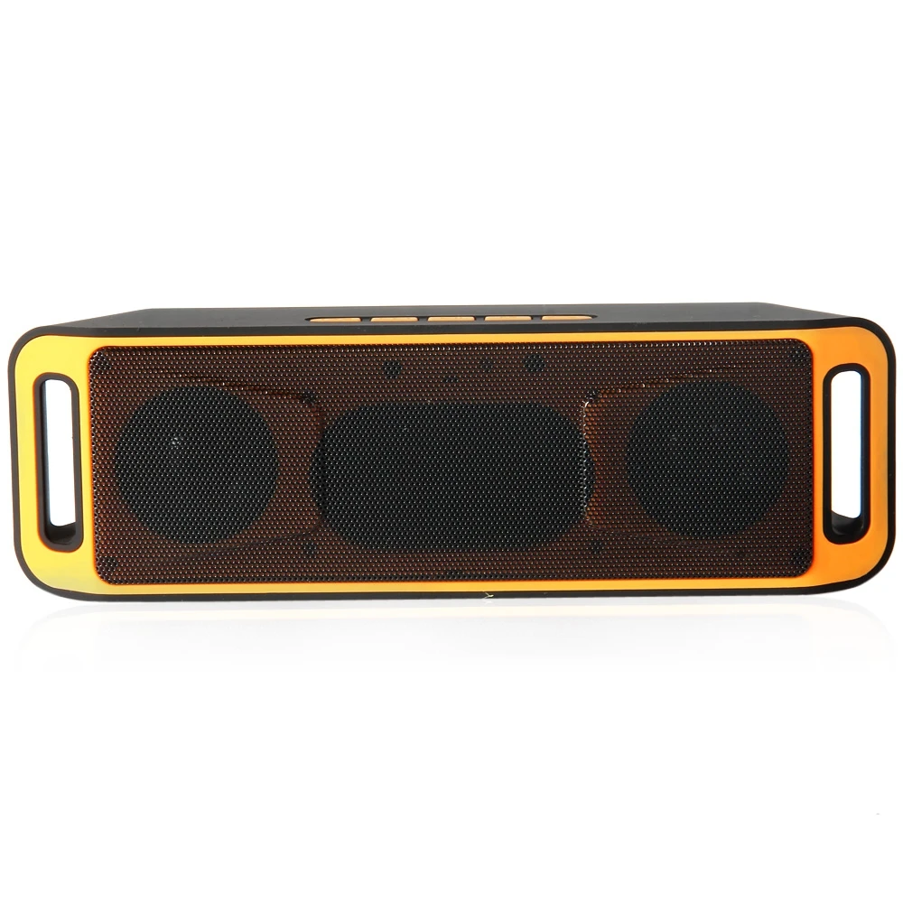 Orange Беспроводной портативный Bluetooth стерео динамик Поддержка громкой связи FM радио TF карты USB AUX игры для мобильных телефонов - Цвет: Orange