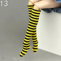 1pair Stockings Stripe Socks for Barbie 1/6 for Blyth licca BJD doll Dolls Handmade Clothes Accessories Baby Girls Gift Toys 1